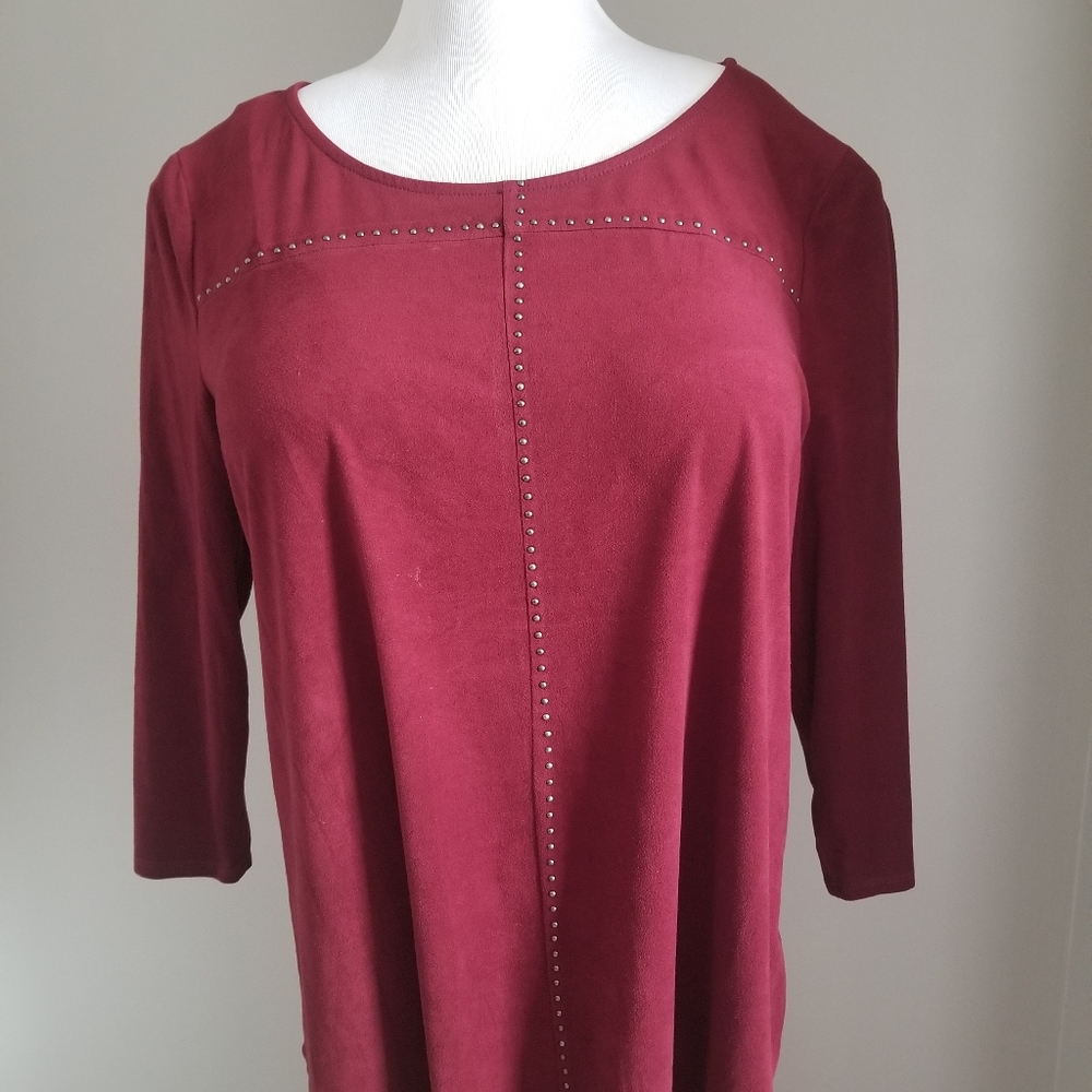 Style & Co. Faux Suede Top - XL